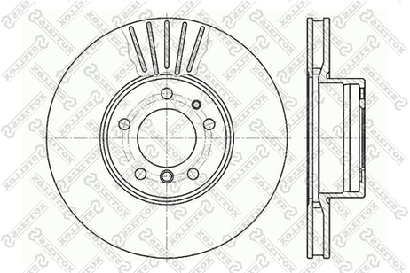 фото Stellox 6020-1532V-SX Диск торм. пер. BMW e38/e39 3.5/4.0/5.0 | перед | Stellox 6020-1532V-SX Диск торм. пер. BMW e38/e39 3.5/4.0/5.0 | перед |