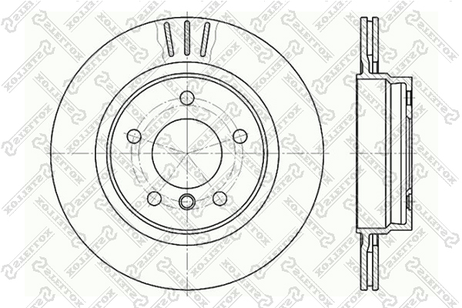 фото Stellox 6020-1541V-SX Диск торм. зад. BMW E46 2.5/2.8/2.0d M43 Stellox 6020-1541V-SX Диск торм. зад. BMW E46 2.5/2.8/2.0d M43