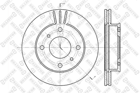 фото Stellox 6020-2230V-SX Диск торм. пер. Nissan Primera 1.6/2.0d | перед | Stellox 6020-2230V-SX Диск торм. пер. Nissan Primera 1.6/2.0d | перед |