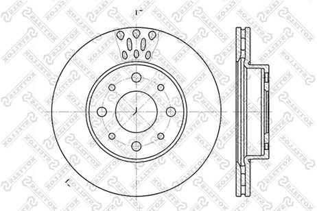фото Stellox 6020-2331V-SX Диск торм. пер. Fiat Palio 1.0-1.6/1.7td | перед | Stellox 6020-2331V-SX Диск торм. пер. Fiat Palio 1.0-1.6/1.7td | перед |