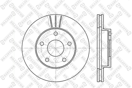фото Stellox 6020-2524V-SX Диск торм. пер. Ford Scorpio 2.0 86-94 | перед | Stellox 6020-2524V-SX Диск торм. пер. Ford Scorpio 2.0 86-94 | перед |