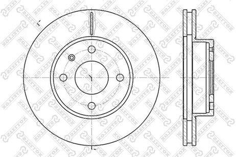 фото Stellox 6020-2529V-SX Диск торм. пер. Ford Escort/Sierra 2.0-2 | перед | Stellox 6020-2529V-SX Диск торм. пер. Ford Escort/Sierra 2.0-2 | перед |
