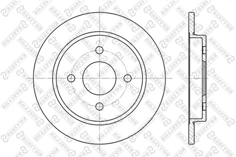 фото Stellox 6020-2536-SX Диск торм. зад. Ford Focus/Sierra/Scorpi Stellox 6020-2536-SX Диск торм. зад. Ford Focus/Sierra/Scorpi