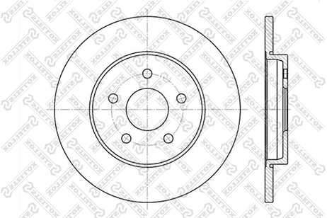 фото Stellox 6020-2551-SX Диск торм. зад. Ford Mondeo all 00> Stellox 6020-2551-SX Диск торм. зад. Ford Mondeo all 00>