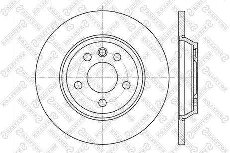 фото Stellox 6020-2552-SX Диск торм. зад. Ford , VW T4 1.8-2 Stellox 6020-2552-SX Диск торм. зад. Ford , VW T4 1.8-2