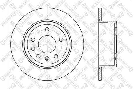 фото Stellox 6020-3610-SX Диск торм. зад. Opel Omega 1.8-3.0 87> Stellox 6020-3610-SX Диск торм. зад. Opel Omega 1.8-3.0 87>