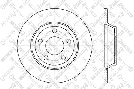 фото Stellox 6020-4745-SX Диск торм. пер. Audi A4 1.6/1.9TDi 95> | перед | Stellox 6020-4745-SX Диск торм. пер. Audi A4 1.6/1.9TDi 95> | перед |