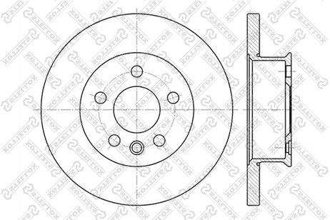 фото Stellox 6020-4746-SX Диск торм. пер. VW T4 90-96 | перед | Stellox 6020-4746-SX Диск торм. пер. VW T4 90-96 | перед |