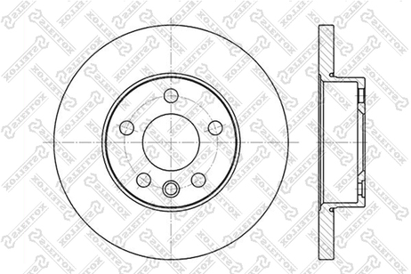 фото Stellox 6020-4766-SX Диск торм. пер. VW T4 96> | перед | Stellox 6020-4766-SX Диск торм. пер. VW T4 96> | перед |