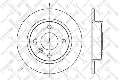 фото Stellox 6020-4824-SX Диск торм. зад. Volvo 440/460/480 1.6-1. Stellox 6020-4824-SX Диск торм. зад. Volvo 440/460/480 1.6-1.