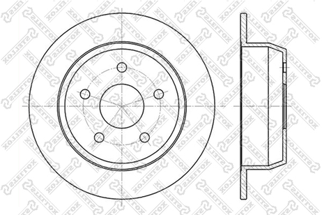 фото Stellox 6020-9304-SX Диск торм. зад. Jeep Grand Cherokee 4.0/ Stellox 6020-9304-SX Диск торм. зад. Jeep Grand Cherokee 4.0/