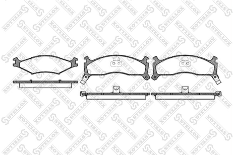фото Stellox 611 002-SX Колодки дисковые п. Kia Sportage 94> | перед | Stellox 611 002-SX Колодки дисковые п. Kia Sportage 94> | перед |