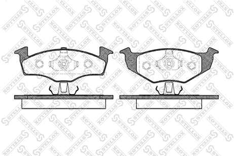фото Stellox 620 000-SX Колодки дисковые п. VW Golf 1.4-1.6 95> | перед | Stellox 620 000-SX Колодки дисковые п. VW Golf 1.4-1.6 95> | перед |