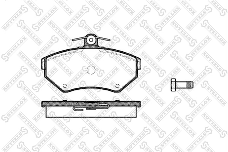 фото Stellox 642 010B-SX Колодки дисковые передние VW Passat Stellox 642 010B-SX Колодки дисковые передние VW Passat