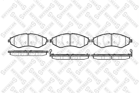 фото Stellox 656 022-SX Колодки дисковые п. Daewoo Nubira/Evand | перед | Stellox 656 022-SX Колодки дисковые п. Daewoo Nubira/Evand | перед |