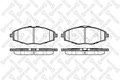 фото Stellox 707 000B-SX Колодки диск. п. с антискрип. пл. Daewoo | перед | Stellox 707 000B-SX Колодки диск. п. с антискрип. пл. Daewoo | перед |