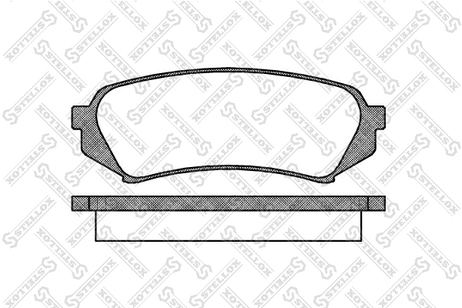 фото Stellox 717 000B-SX Колодки тормозные дисковые | зад | Stellox 717 000B-SX Колодки тормозные дисковые | зад |