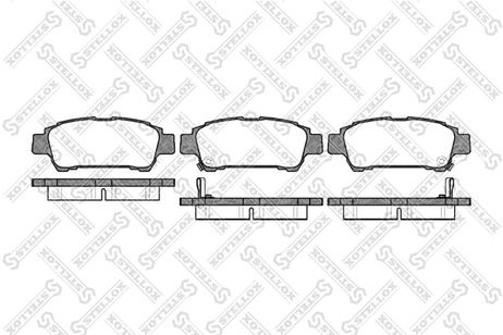 фото Stellox 831 002-SX Колодки дисковые з. Toyota Previa 00> | зад | Stellox 831 002-SX Колодки дисковые з. Toyota Previa 00> | зад |
