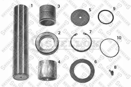 фото Stellox 84-16055-SX Р/к шкворня (мр) с подш 50x51x223.5 MAN Stellox 84-16055-SX Р/к шкворня (мр) с подш 50x51x223.5 MAN