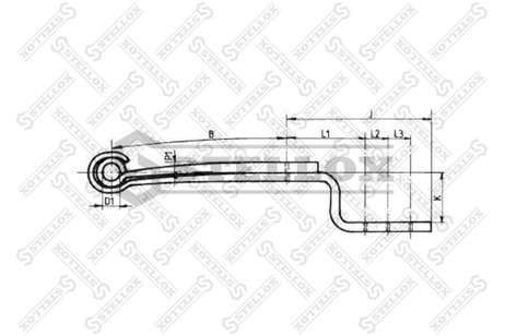 фото Stellox 84-55604-SX Полурессора 2-ух лист. 2/38x82x100 500+4 HCV Stellox 84-55604-SX Полурессора 2-ух лист. 2/38x82x100 500+4 HCV