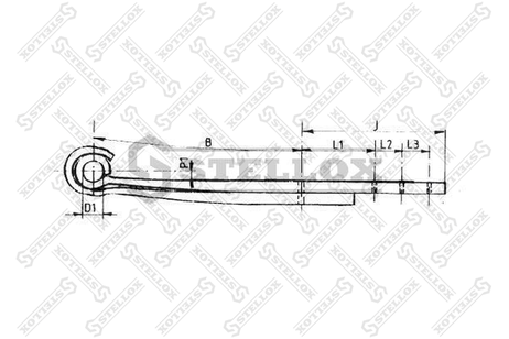 фото Stellox 84-55608-SX Полурессора 2/38x80x100 522+365/315 s30/ Stellox 84-55608-SX Полурессора 2/38x80x100 522+365/315 s30/