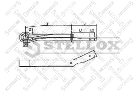 фото Stellox 84-55634-SX Полурессора 2-ух лист. задн. правая 1/47 Stellox 84-55634-SX Полурессора 2-ух лист. задн. правая 1/47