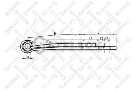фото Stellox 84-55647-SX Полурессора 2/40x89x100 550+400/250/50/7 Stellox 84-55647-SX Полурессора 2/40x89x100 550+400/250/50/7