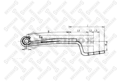 фото Stellox 84-55651-SX Полурессора 2-ух лист. =F188Z020ZA75(Г-о Stellox 84-55651-SX Полурессора 2-ух лист. =F188Z020ZA75(Г-о