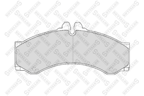 фото Stellox 85-01415-SX Колодки дисковые без, Omn MB 408.412d.41 | перед | Stellox 85-01415-SX Колодки дисковые без, Omn MB 408.412d.41 | перед |