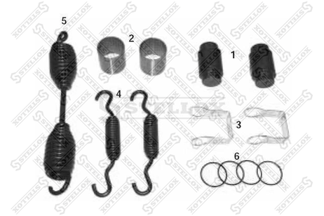 фото Stellox 85-10804-SX Р/к торм.колодки 6x штампованный суппорт Stellox 85-10804-SX Р/к торм.колодки 6x штампованный суппорт