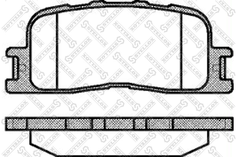 фото Stellox 865 000-SX Колодки дисковые з. Toyota Highlander/Ca | перед | Stellox 865 000-SX Колодки дисковые з. Toyota Highlander/Ca | перед |