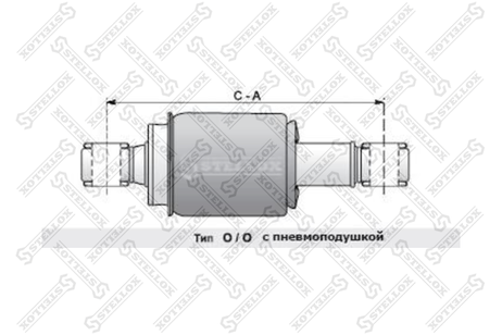 фото Stellox 87-03386-SX Амортизатор кабины правый задн. MAN HCV Stellox 87-03386-SX Амортизатор кабины правый задн. MAN HCV
