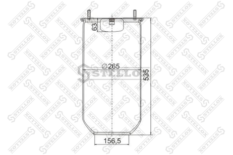 фото Stellox 90-40280-SX Пневмоподушка без стакана Schmitz Stellox 90-40280-SX Пневмоподушка без стакана Schmitz