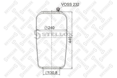 фото Stellox 90-43904-SX Пневмоподушка без стакана MB Stellox 90-43904-SX Пневмоподушка без стакана MB