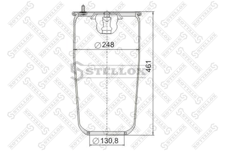 фото Stellox 90-47130-SX Пневмоподушка без стакана Volvo HCV Stellox 90-47130-SX Пневмоподушка без стакана Volvo HCV
