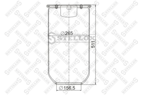 фото Stellox 90-48130-SX Пневмоподушка без стакана Scania HCV Stellox 90-48130-SX Пневмоподушка без стакана Scania HCV