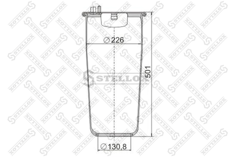 фото Stellox 90-48820-SX Пневмоподушка без стакана MAN TGA HCV Stellox 90-48820-SX Пневмоподушка без стакана MAN TGA HCV