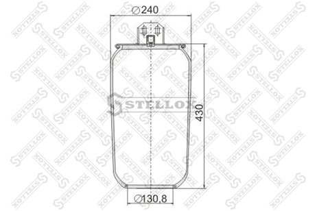 фото Stellox 90-78030-SX Пневмоподушка без стакана Volvo HCV Stellox 90-78030-SX Пневмоподушка без стакана Volvo HCV