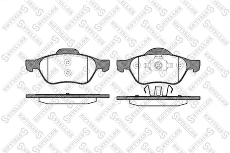 фото Stellox 973 000-SX Колодки дисковые п. Renault Laguna 1.6i | перед | Stellox 973 000-SX Колодки дисковые п. Renault Laguna 1.6i | перед |