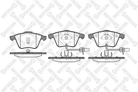 фото Stellox 975 002B-SX Колодки диск. п.с антискрип. пл. Audi A6 | перед | Stellox 975 002B-SX Колодки диск. п.с антискрип. пл. Audi A6 | перед |