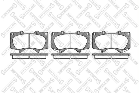 фото Stellox 999 000-SX Колодки дисковые п Toyota LandCruiser03> | перед | Stellox 999 000-SX Колодки дисковые п Toyota LandCruiser03> | перед |
