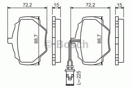 фото Bosch 986424267 Колодки тормозные дисковые Bosch 986424267 Колодки тормозные дисковые