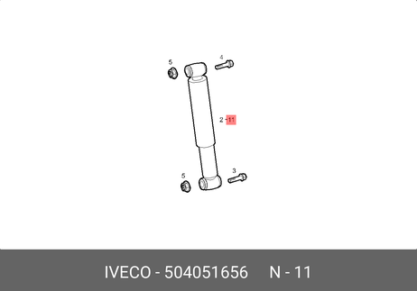 фото Iveco 504051656 Амортизатор Iveco 504051656 Амортизатор
