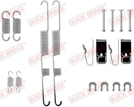 Quick Brake 1050582 Ремкомплект тормозных колодок