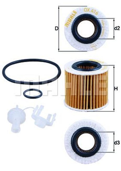 Knecht OX 416D2 Фильтр масляный