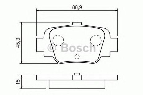 фото Bosch 986424800 Комплект тормозных колодок, дисковый тормоз Bosch 986424800 Комплект тормозных колодок, дисковый тормоз
