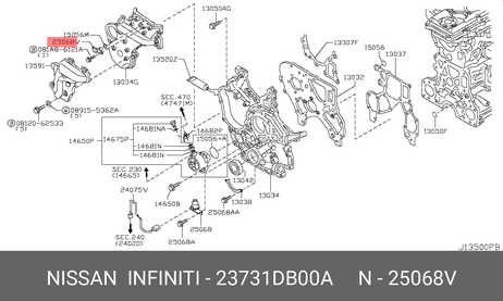 фото Nissan 23731-DB00A Датчик положения распределительного вала Nissan 23731-DB00A Датчик положения распределительного вала
