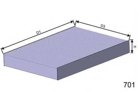 MISFAT HB104 Фильтр салона