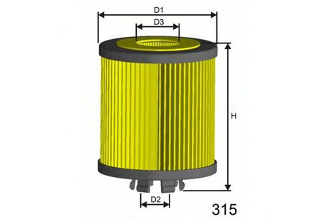фото MISFAT L112 Фильтр масляный вставка MISFAT L112 Фильтр масляный вставка