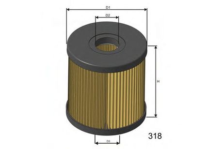 фото MISFAT L018 Фильтр масляный вставка MISFAT L018 Фильтр масляный вставка
